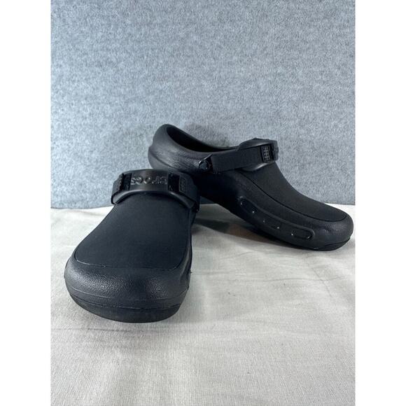 Crocs Literide Women sz 10 mens 8 Slip Resistant No Marking Work Clogs w Straps - Picture 11 of 11